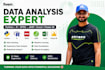 do data analysis using python, r, spss and jasp