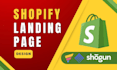 design shopify landing page by pagefly or gempages or shogun