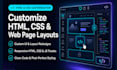 customize html css website layout and modify web page design