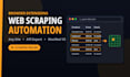 build a custom chrome extension for browser automation and web scraping