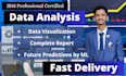 do data analysis and visualization projects using python, r and sql