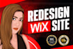create wix real estate website with unlimited revisions