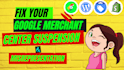 fix google merchant center suspension