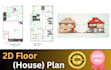 draw architectural 2d plan from pdf, sketch into autocad, chief architect