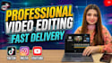do video editing for instagram reels, tiktok edits and youtube shorts