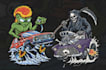 draw monster rat fink illustration cartoon style