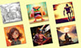 create custom illustrations, and characters with midjourney ai