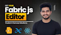 create a custom image editor, meme generator, logo maker using fabric js canvas