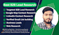do b2b lead generation, linkedin leads and google map business research