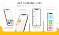 elegant app screenshots for play store or app store design