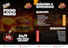 create food menu, restaurant menu, and menu board design