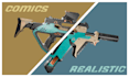 do weapon 3d modeling with texture for videogames