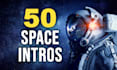 make 50 cool space logo intro video animations