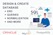 design and create database using mysql and oracle