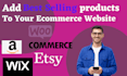 upload product best selling products on shopify etsy wordpress ebay printful
