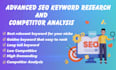 do advanced seo keyword research and competitor analysis
