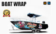 create high level boat wrap design in 24 hours