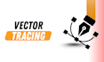 do manual vector tracing image or logo