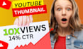 design amazing youtube thumbnail in 2 hr