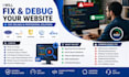 fix and debug your website using PHP, mysql, javascript, jquery, and ajax