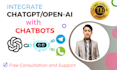 create ai bot whatsapp chatbot, telegram bot using coding and apis