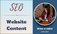 write impactful SEO website copy or content