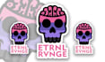 design cute skull emoticon, stickers, character