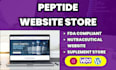 build fda compliant peptide website, research peptide woocommece store