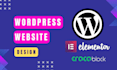 develop responsive wordpress website with elementor and crocoblock