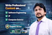 write professional content on software engineering IT and computer science