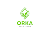 make unique environment, eco, green and natural logo