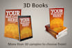 convert your flat 2d cover into 2 beautiful 3d books
