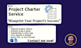 provide professional project charter creation service