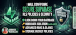 configure secure supabase rls policies and database security