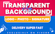 create transparent logo, change or white background