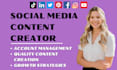 be your tiktok manager and tiktok content creator