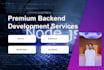 be your node js developer, build apis and backend