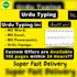 do fast urdu typing, composing, editing, book designing