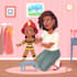 do bright modern colorful children book illustrations