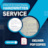 write handwritten notes service deliver PDF copies