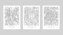design custom city or region map, printable art map