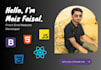 be your front end web developer, HTML CSS javascript react