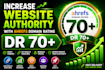 boost domain rating DR 70 plus