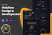 design, redesign responsive webflow websites or convert to webflow