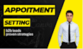 be your b2b appointment setter and sales manager
