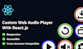 create a custom audio player in react js