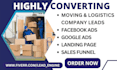 generate highly converting towing leads logistic  moving leads service driver