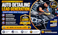 get exclusive car detailing leads, car wash paint repair auto detailing website