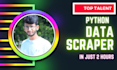 build a python data scraper and data extraction in 2 hours
