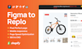 convert your figma design to shopify page with replo, instant, gempage, pagefly